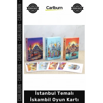 #OyunKartı Hediyelik Hatıra Galata Kız Kulesi Baskılı Kaliteli İstanbul Temalı İskambil Oyun Kartı