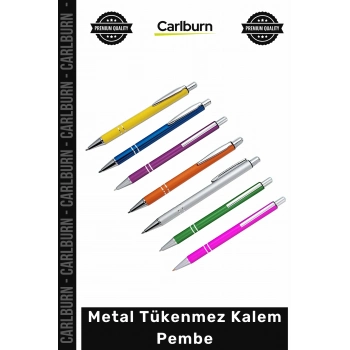 #Kırtasiye Şık Lüks Promosyon Ofis Hediye Kurumsal Zarif Kaliteli Metal Tükenmez Kalem Pembe