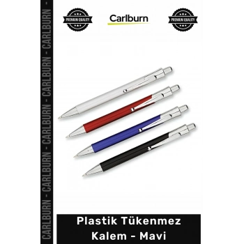 #Kalem Logo Baskılı Promosyon Ergonomik Kaliteli Ofis Kurumsal Plastik Tükenmez Kalem Mavi