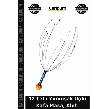 Özel Üretim 12 Telli Yumuşak Uçlu Gevşetici Stres Azaltıcı Manuel Taşınabilir Kafa Masaj Aleti