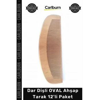 #AhşapTarak Doğal Kayın Ağacı Tasarım Profesyonel Lüks Set Dar Dişli OVAL Ahşap Tarak 12li Paket