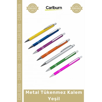 #Kalem Promosyon Lüks Kurumsal Hediyelik Baskılı Dayanıklı Şık Metal Tükenmez Kalem Yeşil