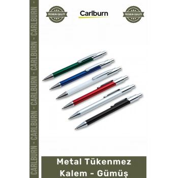 #Kalem Promosyon Kurumsal Lüks Ofis Hediye Logolu Prestijli Şık Kaliteli Metal Tükenmez Kalem Gümüş