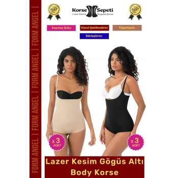 #Korse İz Yapmaz Göstermeyen Kaymaz Doku Toparlayıcı Sıkılaştıran Lazer Kesim String Korse 6lı Set