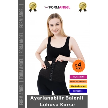 #Korse Doğum Sonrası Ayarlanabilir Balenli Ayarlanabilir Lohusa Hamile Toparlayıcı Bel Korse- 4 Adet