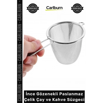 #Süzgeç Mikro Filtre Ergonomik Kupa Demlik İnce Gözenekli Paslanmaz Çelik Çay Kahve Süzgeci