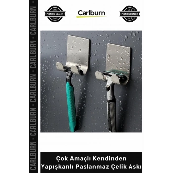 Özel Üretim Delme Gerektirmeyen Matkapsız Metal Çok Amaçlı Kendinden Yapışkanlı Paslanmaz Çelik Askı