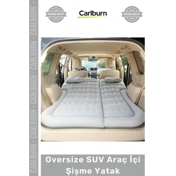 #Yatak Konforlu Kamp Karavan Ortopedik Kadife Oversize SUV Araç İçi Şişme Yatak 175x135x15 cm
