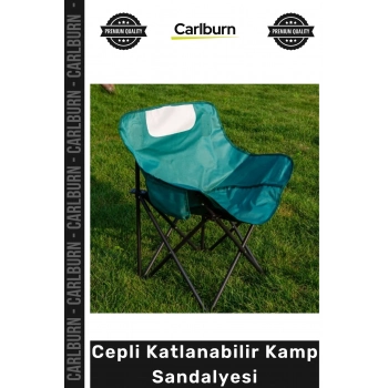 #KampSandalyesi Oxford Kumaş Ergonomik Hafif Metal Profil Taşınabilir Cepli Katlanabilir Kamp Sandalyesi