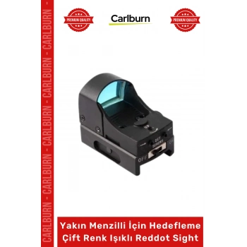 Özel Üretim Spike JH600 1x Optik Avcı Yakın Menzilli Hedefleme Çift Renk Işıklı Reddot Sight