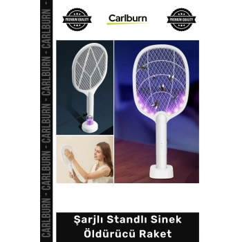 #Raket UV Mor Işık 5W Güçlü USB Şarjlı Sivrisinek Kovucu Taşınabilir Şarjlı Standlı Sinek Öldürücü Raket