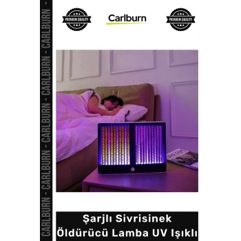 Sessiz Kimyasalsız Taşınabilir Güçlü Haşere Kovma Kamp Ev Şarjlı Sivrisinek Öldürücü Lamba UV Işıklı