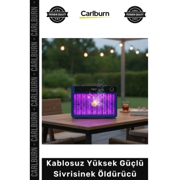 #CızbızSineklik UV Işıklı 4000mAh Şarj Edilebilir Kablosuz Yüksek Güçlü Elektrikli Sivrisinek Öldürücü