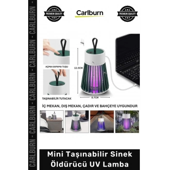 Özel Üretim USB Şarjlı Sessiz Kamp Bahçe Tipi Haşere Kovucu Mini Taşınabilir Sinek Öldürücü UV Lamba