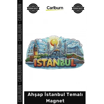#Magnet Hediyelik Dekoratif Buzdolabı Hatıra Katmanlı Boyutlu Şehir Ahşap İstanbul Temalı Magnet