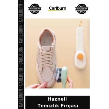 Özel Üretim Ergonomik Tutma Saplı Beyaz Süet Nubuk Bot Ayakkabı Temizleyici Hazneli Temizlik Fırçası