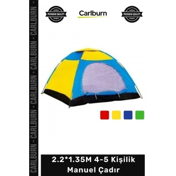 #Çadır Kamp Dağ Su Geçirmez Rüzgara Dayanıklı Outdoor Aile Tipi 2.2*1.35M 4-5 Kişilik Manuel Çadır