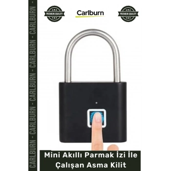 #AsmaKilit Biyometrik Güvenlik Çelik Valiz Dolap Kapı Pencere Mini Akıllı Parmak İzi İle Çalışan Asma Kilit