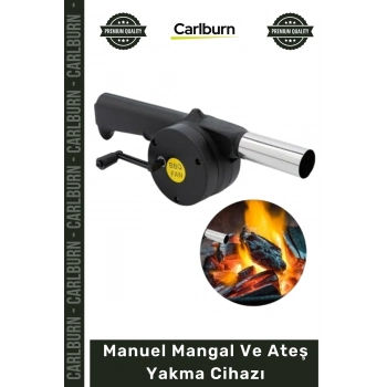 #Ateş Profesyonel Piknik Kamp Barbekü Körüğü Üfleme Aparatı Manuel Mangal Ateş Yakma Cihazı