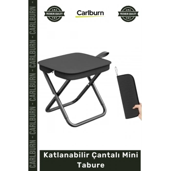 #Tabure Kamp Piknik Balıkçı Taburesi Portatif Sağlam Hafif Katlanabilir Çantalı Mini Tabure