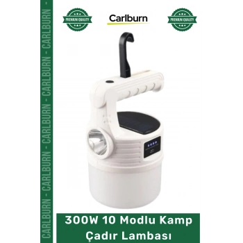 #Aydınlatma Outdoor Şarjlı Aydınlatma Su Geçirmez Portatif Güçlü LED 300W 10 Modlu Kamp Çadır Lambası