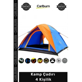 #Çadır Su Geçirmez Pratik Kolay Kurulum Taşıma Çantalı Cibinlikli Oxford Kamp Çadırı 4 Kişilik