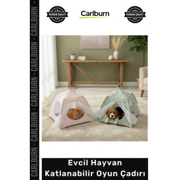 Özel Üretim Kedi Köpek Taşınabilir Konforlu Fileli Pratik Evcil Hayvan Katlanabilir Oyun Çadırı