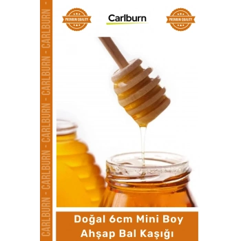 #BalKaşığı Doğal 6cm Mini Boy Kanallı Damlatmaz Organik Tasarım Mutfak Gereci Ahşap Bal Kaşığı
