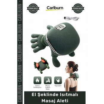 Özel Üretim Profesyonel Rahatlatıcı Terapi Etkili Ergonomik Şarjlı Kompakt El Şeklinde Isıtmalı Masaj Aleti
