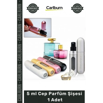 Özel Üretim Doldurulabilir Alüminyum Gövde 5 ml Seyahat Tipi Şık Minimalist Sprey Cep Parfüm Şişesi