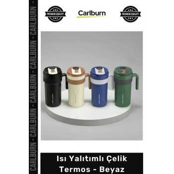 #Termos Piknik Kamp Plaj Seyahat Sızdırmaz Isı Yalıtımlı Paslanmaz Kaliteli Uzun Ömürlü Modern Şık Çelik Termos Beyaz