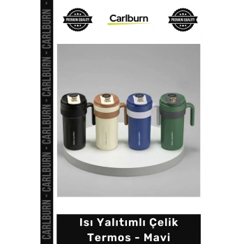 #Termos Piknik Kamp Plaj Seyahat Sızdırmaz Isı Yalıtımlı Paslanmaz Kaliteli Uzun Ömürlü Modern Şık Çelik Termos Mavi