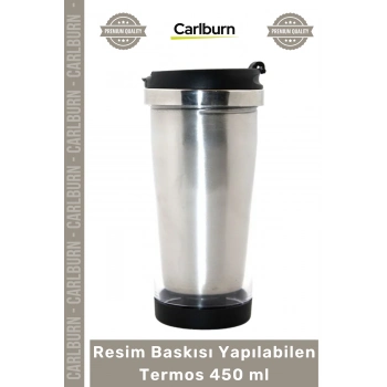 #Termos Kişiye Özel Tasarım Yapabileceğiniz Hediyelik Sızdırmaz Şeffaf Paslanmaz Resim Baskı Yapılan Termos 450 ml