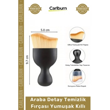 #DetayFırça Ultra Hassas Çizmez Ergonomik Pleksi Kutulu Araba Detay Temizlik Fırçası Yumuşak Kıllı