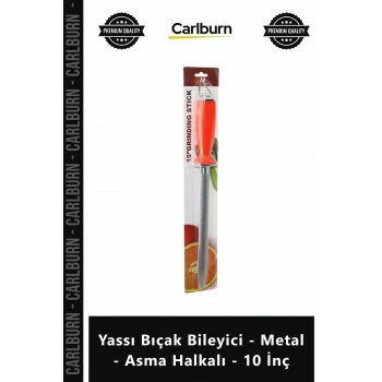 #BıçakBileyici Profesyonel Kasap Masatı Mutfak Yassı Bıçak Bileyici Metal Asma Halkalı 10 İnç