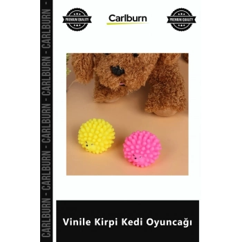 Özel Üretim Sesli Diş Kaşıyıcı Yavru Gelişim Destekleyen Çene Güçlendiren Vinile Kirpi Kedi Oyuncağı