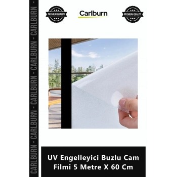 Özel Üretim Kaliteli Gizlilik Sağlayan Kaplama UV Engelleyici Buzlu Cam Filmi 5 Metre X 60 Cm