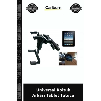Özel Üretim 360 Derece Dönen Araç İçi 5kg Kapasiteli Siyah Şık Universal Koltuk Arkası Tablet Tutucu