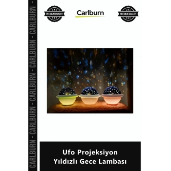 Özel Üretim Çocuk Bebek Odası Dekoratif Pilli Usb Tavanda Yıldız Ufo Projeksiyon Yıldızlı Gece Lamba