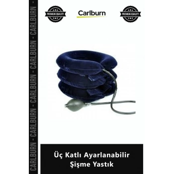 Özel Üretim Ortopedik Boyun Fıtığı Düzleşme Giderici Pompalı Üç Katlı Ayarlanabilir Şişme Yastık