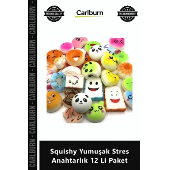 Özel Üretim Renkli Hamburger Sıkılabilir Elastik Oyuncak Squishy Yumuşak Stres Anahtarlık 12 Li Pake