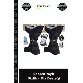 Özel Üretim Diz Güçlendirici Karbon Çelik Yaylı Mekanizma Neopren Kumaş Sporcu Yaylı Dizlik Diz Dest