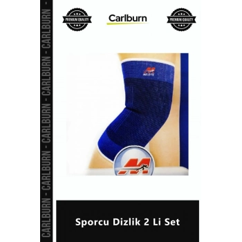 Özel Üretim Ortopedik Destekli Sıkıştırma Sağlayan Esnek Yapılı Eklem Koruma Sporcu Dizlik 2 Li Set