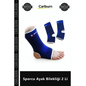 Özel Üretim Esnek Kumaş Terletmez Unisize Destekleyici Koruyucu Bandaj Sporcu Ayak Bilekliği 2 Li