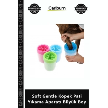 Özel Üretim Silikon Fırçalı Hijyenik Pratik Hazneli Soft Gentle Köpek Pati Yıkama Aparatı Büyük Boy