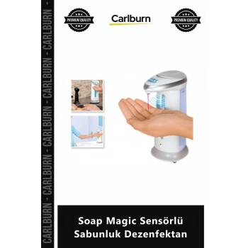 Özel Üretim Otomatik Hijyenik Temassız Kızılötesi Mutfak Banyo Soap Magic Sensörlü Sabunluk Dezenfek