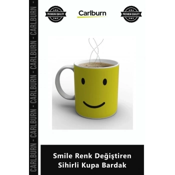 Özel Üretim Tasarım Hediyelik Ofis Dekoratif Sıcak Su Hassas Smile Renk ğiştiren Sihirli Kupa Bardak