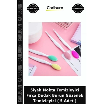 Özel Üretim Peeling Bakım Siyah Nokta Temizleyici Fırça Dudak Burun Gözenek Temizleyici 5 Adet