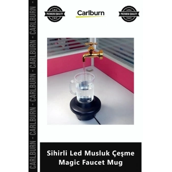 Özel Üretim Dekoratif Işıklı Masa Lambası Ofis Hediyesi Sihirli Led Musluk Çeşme Magic Faucet Mug