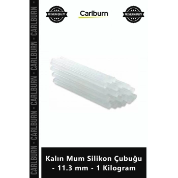 Özel Üretim Güçlü Şeffaf Hızlı Yapıştıran Kaliteli Kalın Mum Silikon Çubuğu 113 mm 1 Kilogram